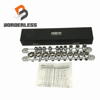 ☆未使用品☆KTC ケーティーシー nepros ソケットセット NTB320A 差込角:9.5mm 20個組 67749(工具)