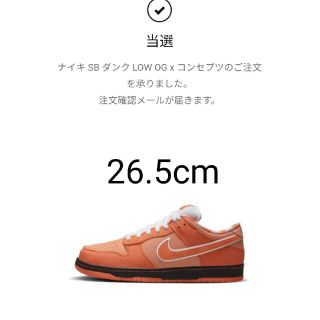 ナイキ(NIKE)のコンセプツ x ナイキ SB ダンク ロー SP "オレンジロブスター"(スニーカー)