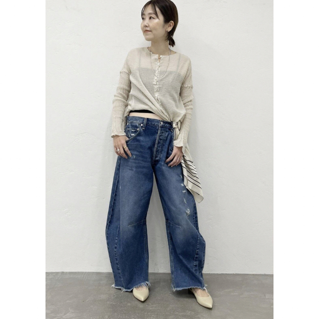 Plage(プラージュ)のPlage アトリエフランセ 別注 HENLY NECK シャツ レディースのトップス(シャツ/ブラウス(長袖/七分))の商品写真