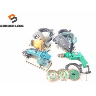 マキタ(Makita)の☆中古品 4台セット☆makita ミゾキリ 3002-A 仕上サンダ 9045N 13mm ドリル M802 日立工機 集じんマルノコ C5YA 67685(工具)