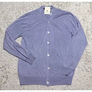 ユナイテッドアローズグリーンレーベルリラクシング(UNITED ARROWS green label relaxing)の【新品未使用】GLRユナイテッドアローズ シルクカーディガン  絹100% 春色(カーディガン)