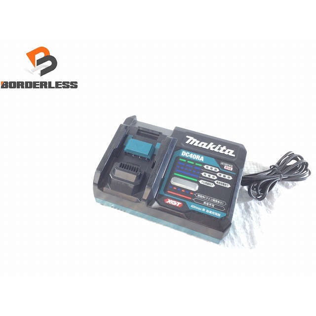 ☆比較的綺麗 バッテリ+充電器セット☆makita マキタ 40Vmax 2.5Ah 純正 リチウムイオンバッテリー BL4025 急速充電器 DC40RA 80483