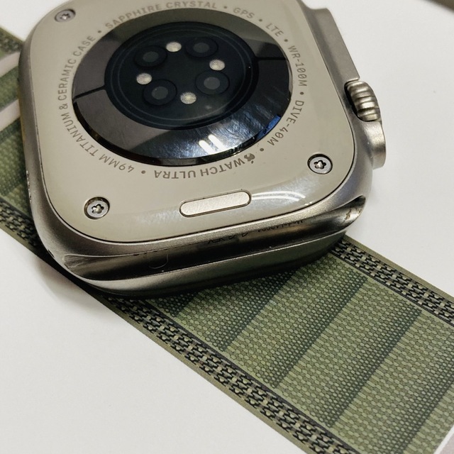 Apple アップルウォッチ ウルトラ 49mm グリーン 本体 - 腕時計(デジタル)