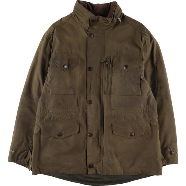 Barbour / バブアー | BORDER / ボーダー vintage 3ワラント コーデュロイ切替 ワックス オイルドジャケット | オリーブ系 | メンズその他