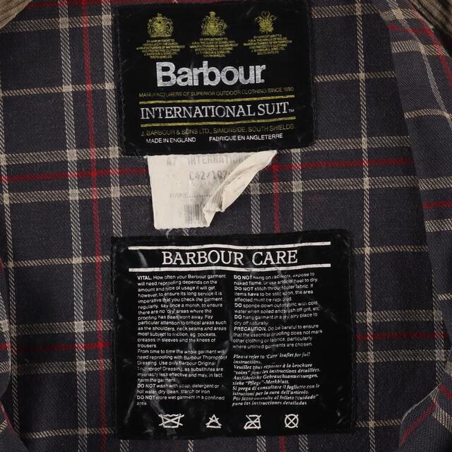 90年代 バブアー Barbour INTERNATIONAL SUIT インターナショナル