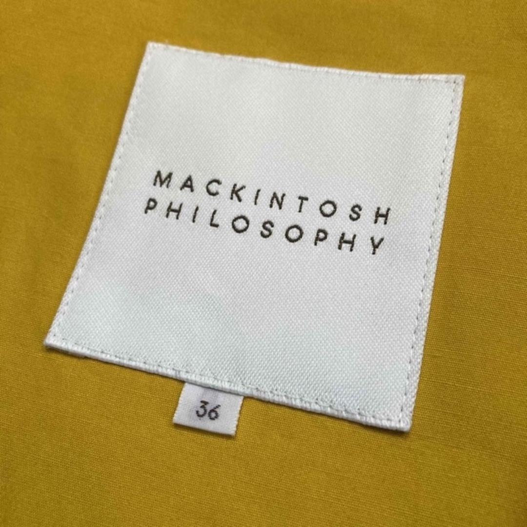 MACKINTOSH PHILOSOPHY(マッキントッシュフィロソフィー)のマッキントッシュフィロソフィー 三陽商会 ダブルステンカラーコート 紺×黄 春 レディースのジャケット/アウター(ロングコート)の商品写真