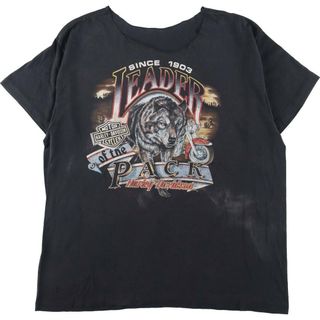 ハーレーダビッドソン(Harley Davidson)の古着 90年代 ハーレーダビッドソン Harley-Davidson モーターサイクル バイクTシャツ メンズXXL ヴィンテージ /eaa321525(Tシャツ/カットソー(半袖/袖なし))