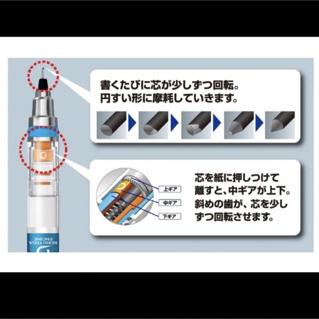 三菱鉛筆(ミツビシエンピツ)の新品★ クルトガ シャープペン0.5mm ばいばいべあ 三菱鉛筆 インテリア/住まい/日用品の文房具(ペン/マーカー)の商品写真