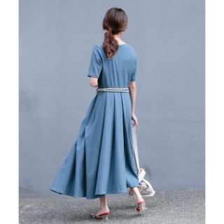 Ameri  OVERLAP TUCK DRESS 美品