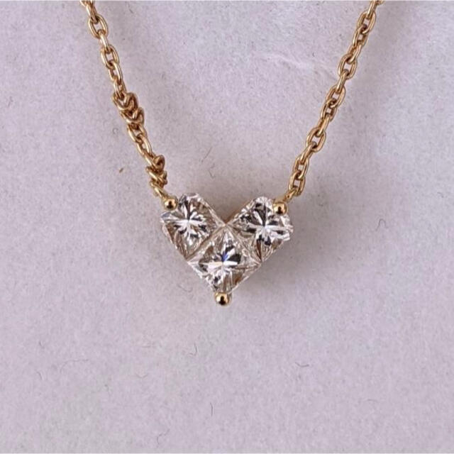 スタージュエリー ミステリアスハート K18 0.28ct - ネックレス