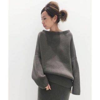 アパルトモンドゥーズィエムクラス(L'Appartement DEUXIEME CLASSE)のアパルトモン CARIAGGI カリアッジ アゼリブニット　カシミヤ 100(ニット/セーター)