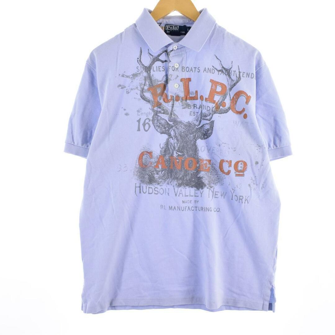 Ralph Lauren(ラルフローレン)の古着 ラルフローレン Ralph Lauren POLO by Ralph Lauren 半袖 プリントTシャツ メンズL /eaa321268 メンズのトップス(Tシャツ/カットソー(半袖/袖なし))の商品写真