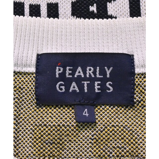 PEARLY GATES(パーリーゲイツ)のPEARLY GATES ニット・セーター 4(M位) 白x黒x黄(総柄) 【古着】【中古】 メンズのトップス(ニット/セーター)の商品写真