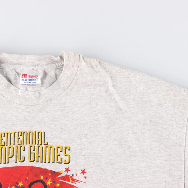 90年代 ヘインズ Hanes ATLANTA OLYMPIC アトランタオリンピック 1996 スポーツプリントTシャツ USA製 メンズL ヴィンテージ /eaa320597