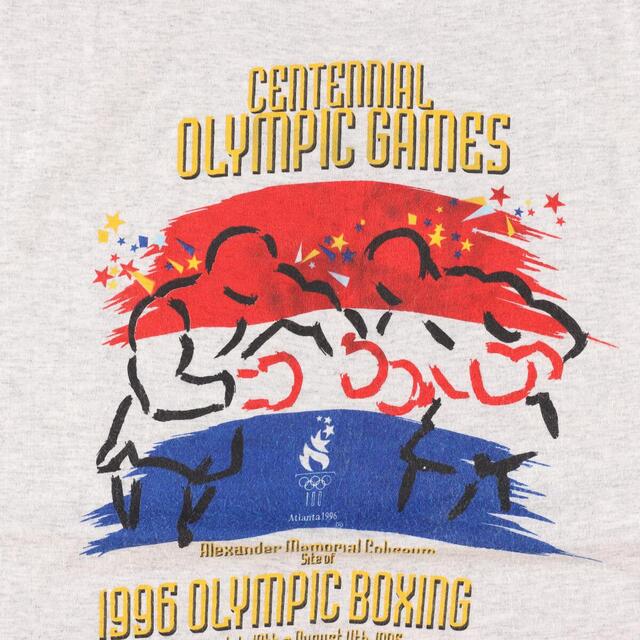 90年代 ヘインズ Hanes ATLANTA OLYMPIC アトランタオリンピック 1996 スポーツプリントTシャツ USA製 メンズL ヴィンテージ /eaa320597