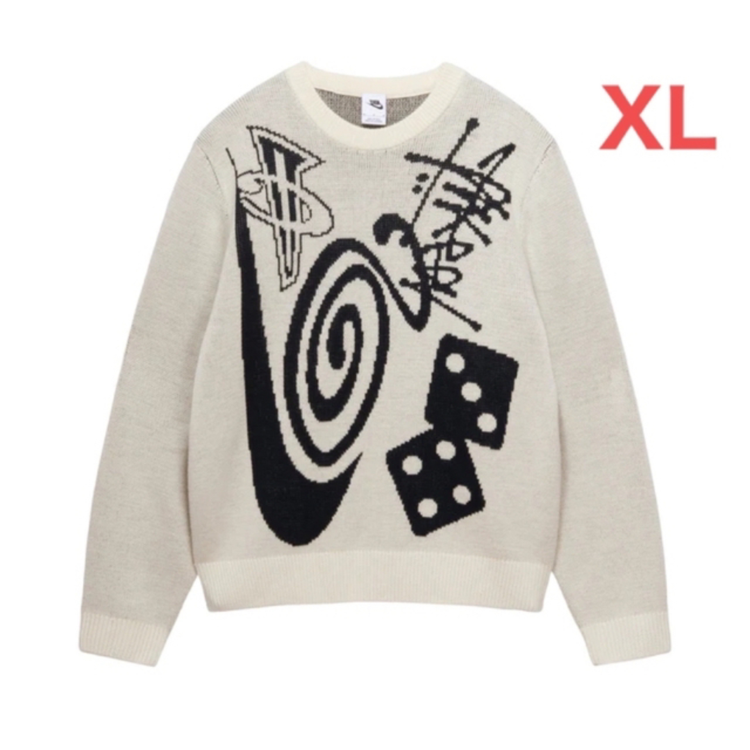 Stussy Nike Icon Knit Sweater Natural