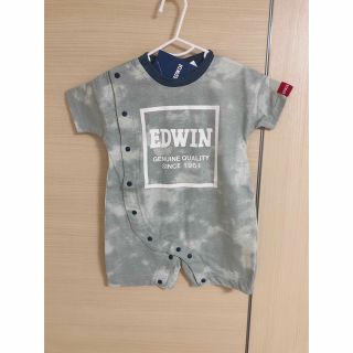 エドウィン(EDWIN)の新品　EDWIN 半袖ロンパース　ロゴ(ロンパース)