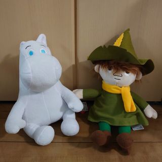 ムーミン(MOOMIN)のムーミンぬいぐるみM　ムーミン＆スナフキン2種セット(キャラクターグッズ)