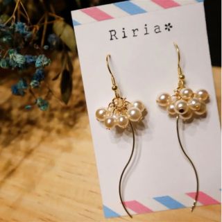 【ピアス】上品パール🌟ゆらゆらピアス(ピアス)