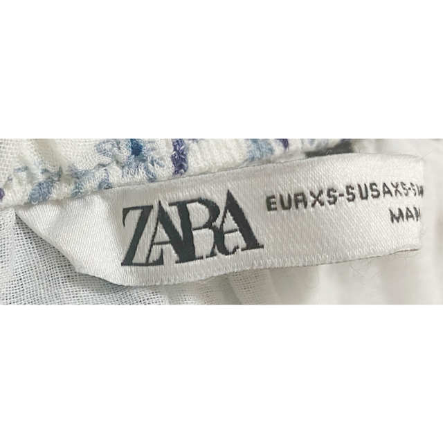 ZARA(ザラ)の【ZARA】花柄ロングスカート ホワイト ブルー  レディースのスカート(ロングスカート)の商品写真