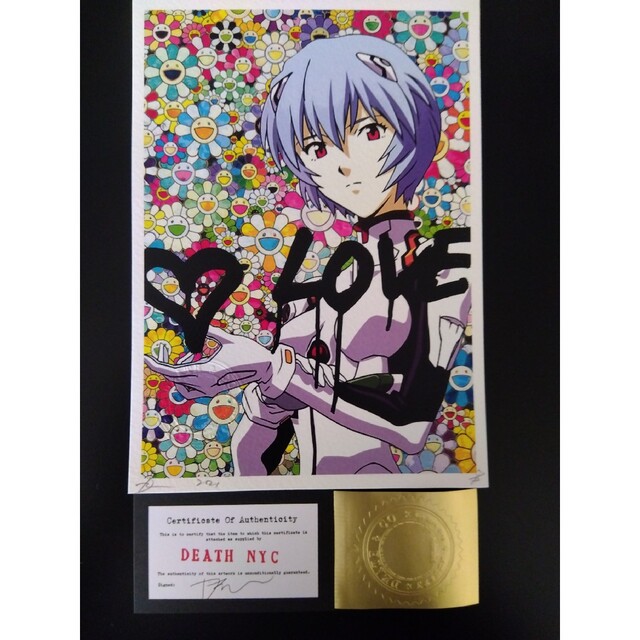 アクリルフレーム付き】DEATH NYC エヴァンゲリヲン 綾波レイの通販 by