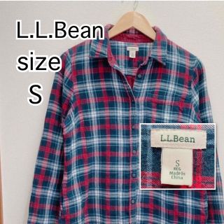 エルエルビーン(L.L.Bean)のL.L.Bean エルエルビーン　長袖　ネルシャツ　ジャケット　チェック　S(シャツ)