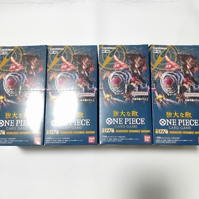 4個 ONE PIECEカードゲーム  強大な敵 OP-03 BOX