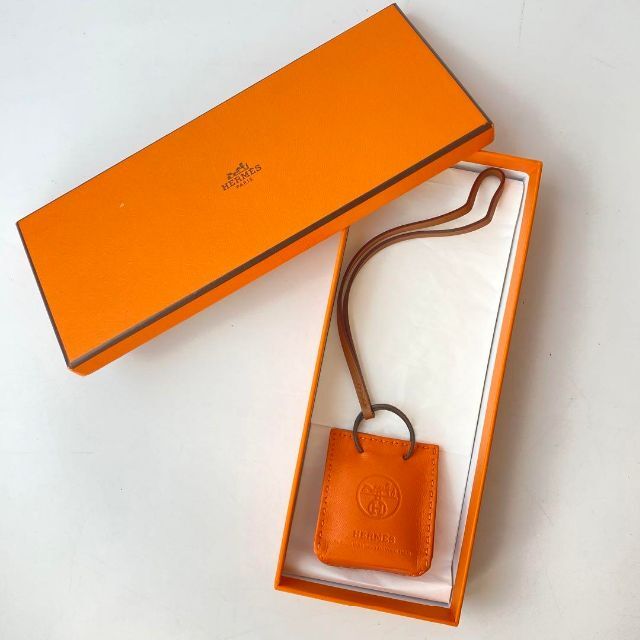 未使用に近い エルメス HERMES サックオランジュ バッグチャーム | www