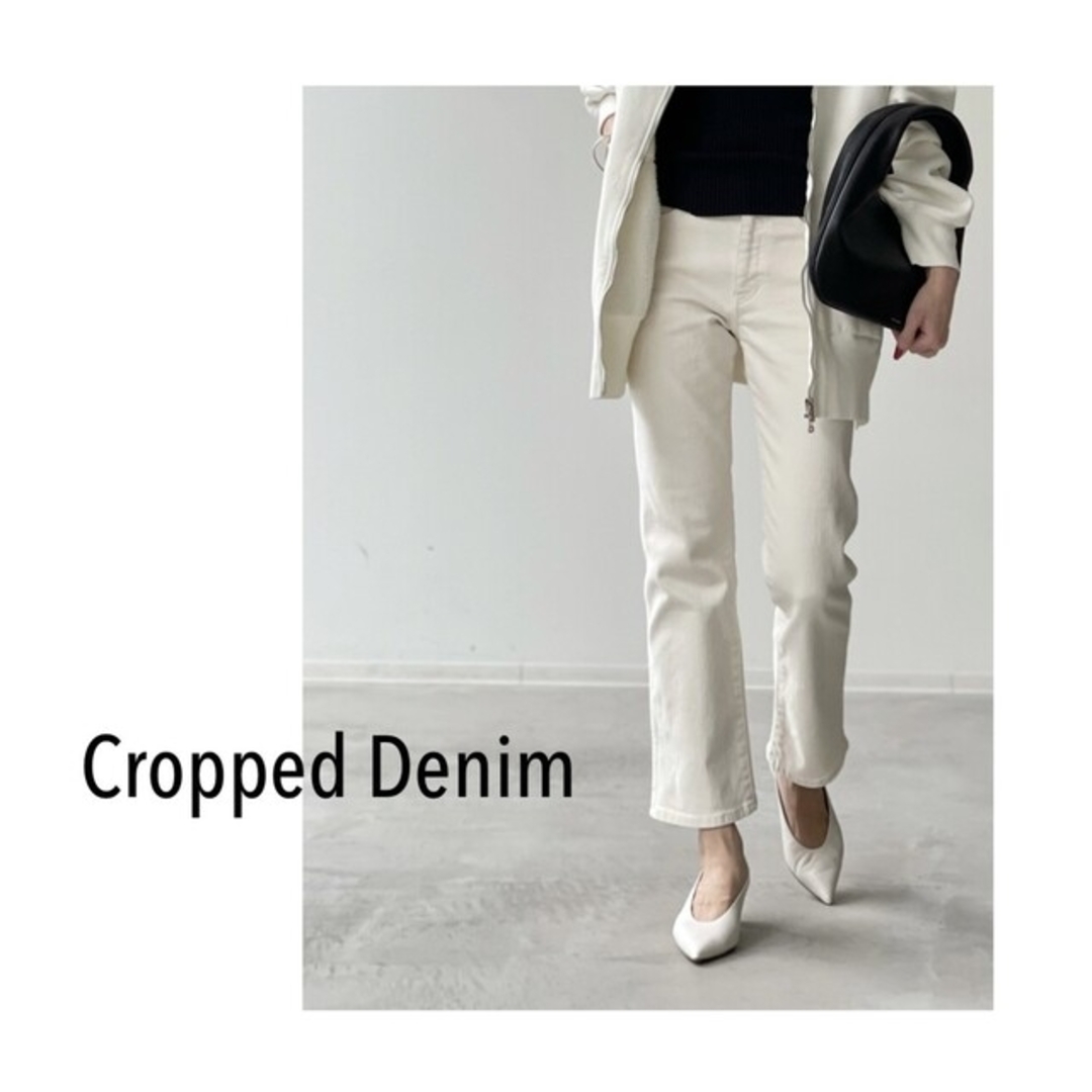 L'Appartement DEUXIEME CLASSE(アパルトモンドゥーズィエムクラス)のL'Appartement 新品・タグ付 サイズ27 Cropped Denim レディースのパンツ(その他)の商品写真