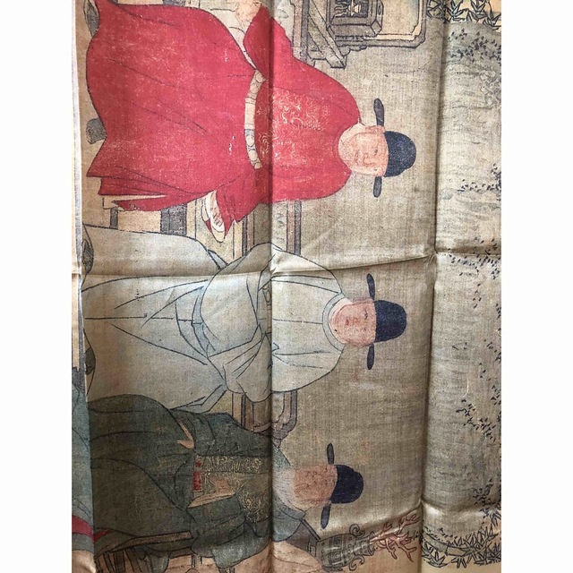 新品】シルク 超特大 スカーフ インテリア美術品 【大注目