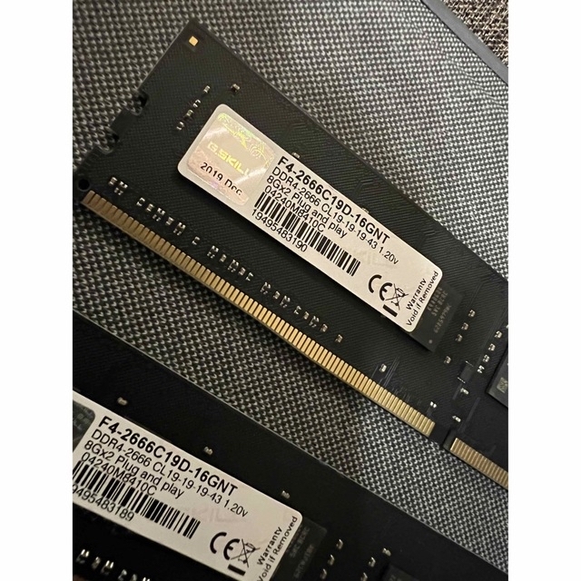 DDR4 PC4-21300 8GB 2枚組 2666MHz スマホ/家電/カメラのPC/タブレット(PCパーツ)の商品写真