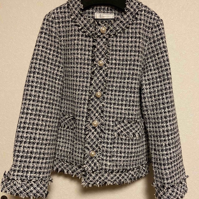 Rope' Picnic(ロペピクニック)の新品♡ロペピクニック　ツイードジャケット レディースのジャケット/アウター(ノーカラージャケット)の商品写真