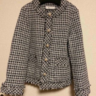 ロペピクニック(Rope' Picnic)の新品♡ロペピクニック　ツイードジャケット(ノーカラージャケット)