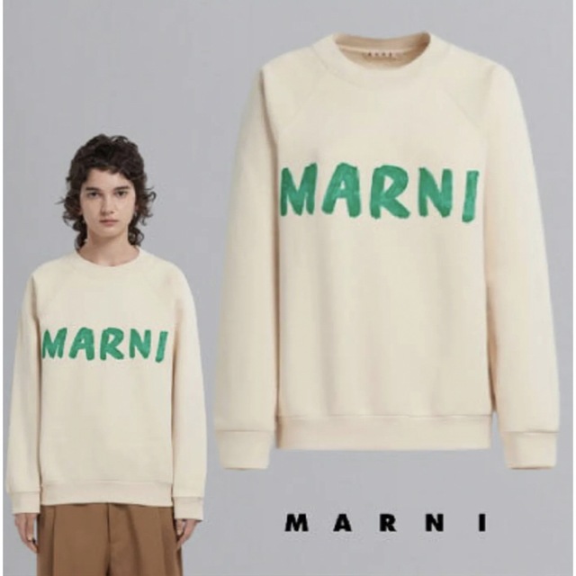 MARNI マルニ ロゴプリント スウェットトレーナー