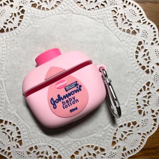 AirPodsPro ケース カバー クリーム かわいい 韓国 おしゃれ(ヘッドフォン/イヤフォン)