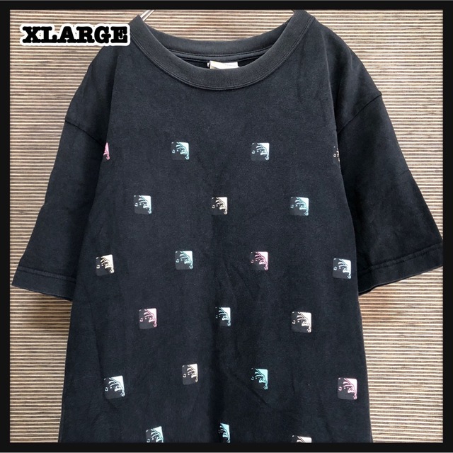 XLARGE(エクストララージ)の【エクストララージ】半袖Tシャツ　アニマル　総柄　ゴリラ　黒　Xlarge18 メンズのトップス(Tシャツ/カットソー(半袖/袖なし))の商品写真