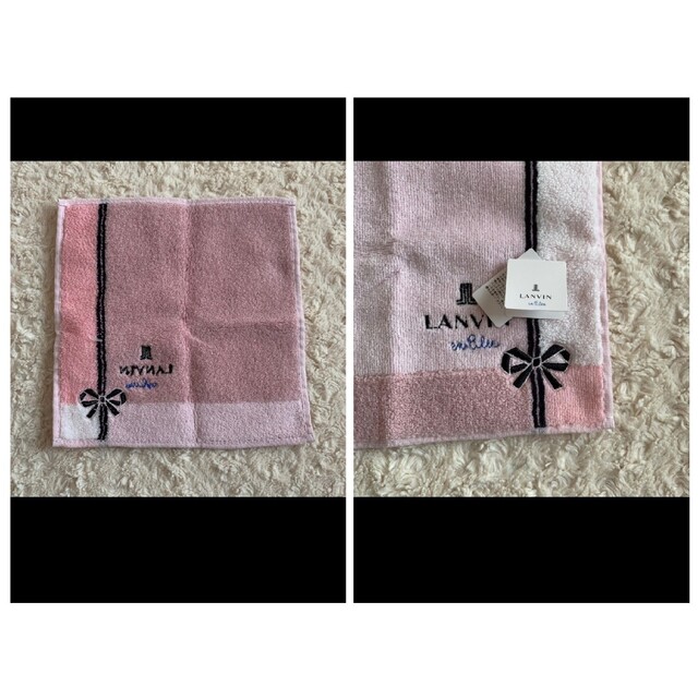 LANVIN en Bleu(ランバンオンブルー)の売約済《未使用》LANVIN ・GIVENCHY タオルハンカチ 5枚 レディースのファッション小物(ハンカチ)の商品写真