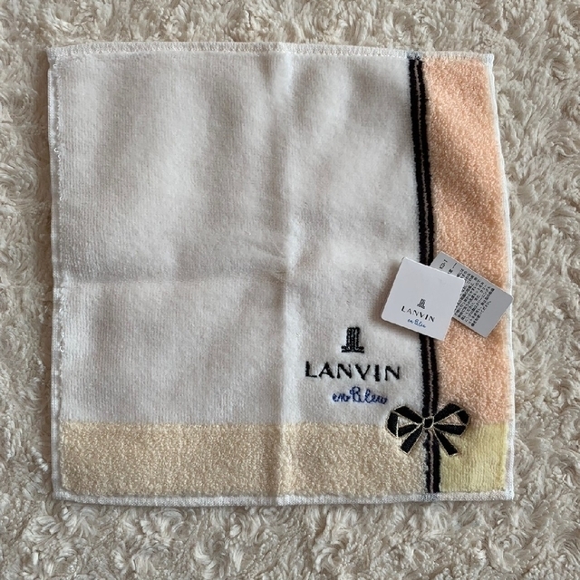 LANVIN en Bleu(ランバンオンブルー)の売約済《未使用》LANVIN ・GIVENCHY タオルハンカチ 5枚 レディースのファッション小物(ハンカチ)の商品写真