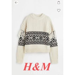 エイチアンドエム(H&M)のH&M フリンジトリムセーター(ニット/セーター)