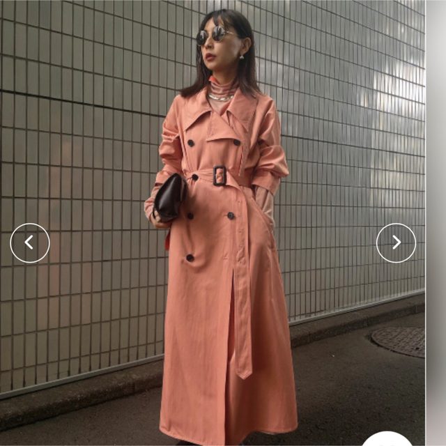 AMERI 3WAY LAYERED TRENCH COAT ピンクほぼ新品