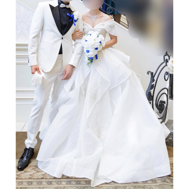 《美品》タキシード×ドレスセット フルオーダー ウェディング 結婚式 セット商品