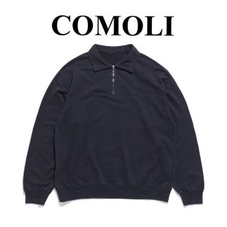 COMOLI - COMOLI 23ss コットンシルクジャージ ハーフジップPO COMOLI - COMOLI 23ss コットンシルクジャージ ハーフジップPO