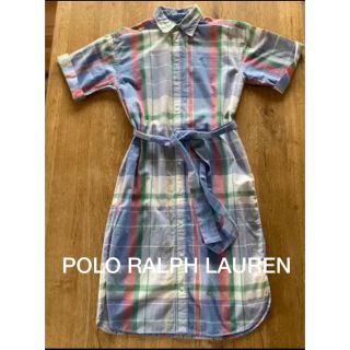 ポロラルフローレン(POLO RALPH LAUREN)のPOLO ラルフローレン　シャツワンピ　ワンピース　大きめサイズ　米国購入　新品(ロングワンピース/マキシワンピース)