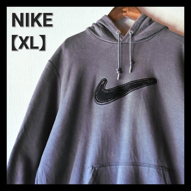 ☆NIKE ナイキパイルスウォッシュ ビッグロゴ ゆるだぼスウェット