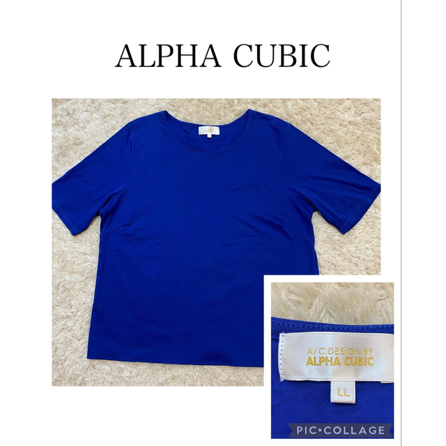 ALPHA CUBIC(アルファキュービック)のALPHA CUBIC 肉厚で滑らかな生地 【24時間以内匿名配送】 レディースのトップス(Tシャツ(半袖/袖なし))の商品写真