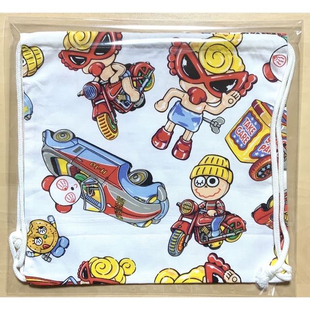 HYSTERIC MINI(ヒステリックミニ)のヒスミニ☆正規品☆新品☆ナップサック☆お着替え☆おむつ入れにも☆ホワイト系☆巾着 キッズ/ベビー/マタニティのこども用ファッション小物(その他)の商品写真