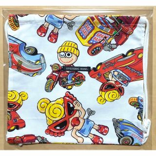 ヒステリックミニ(HYSTERIC MINI)のヒスミニ☆正規品☆新品☆ナップサック☆お着替え☆おむつ入れにも☆ホワイト系☆巾着(その他)