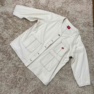 ディッキーズ(Dickies)のDickies   ディッキーズ   コットン　ノーカラー　コート　M(ノーカラージャケット)