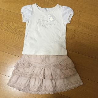 ジルスチュアート(JILLSTUART)のジルスチュアート　半袖Tシャツ スカートセット　120(Tシャツ/カットソー)