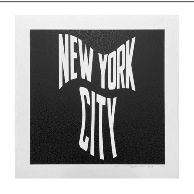村上隆 NEW YORK CITY 夜に咲く華 版画